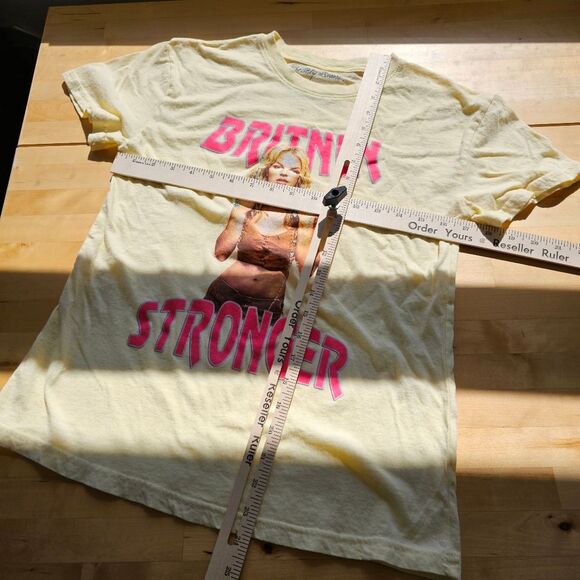 Britney Spears Britney Stronger T Shirt Baby T Size S Y2K McBling - Picture 5 of 5